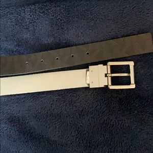 Black reversible michael kors belt